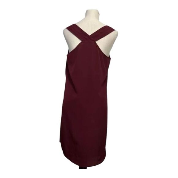 Mossimo Shift Dress Size M Burgundy Red Sleeveless Solid Racerback Casual - Picture 10 of 11